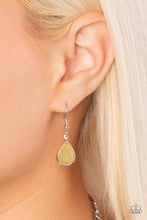 Load image into Gallery viewer, Frosted and Framed - Yellow necklace