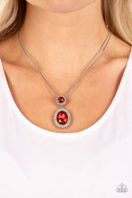 Load image into Gallery viewer, Castle Diamonds - Red necklace