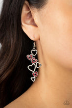 Load image into Gallery viewer, Sweetheart Serenade - Red earrings