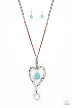 Load image into Gallery viewer, Santa Fe Sweetheart - Blue necklace