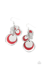Load image into Gallery viewer, Saved by the SHELL - Red earrings