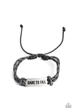 Load image into Gallery viewer, Dare to Fail - Silver bracelet