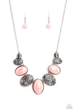 Load image into Gallery viewer, Patterned Paisley - Pink necklace