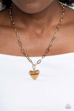 Load image into Gallery viewer, Mama Cant Buy You Love - Gold necklace
