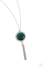 Load image into Gallery viewer, Tallahassee Tassel - Green necklace