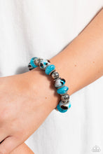 Load image into Gallery viewer, Warped Wayfarer- Blue bracelet