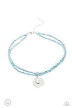 Load image into Gallery viewer, Compacted Cosmos - Blue necklace