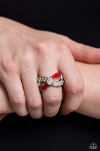Load image into Gallery viewer, CROSSED and Found - Red ring
