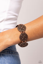 Load image into Gallery viewer, Leave of Lace - Copper bracelet