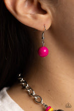 Load image into Gallery viewer, No Laughing SPLATTER - Pink necklace