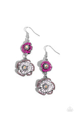 Load image into Gallery viewer, Intricate Impression - Pink earrings