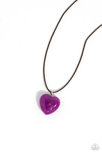 Load image into Gallery viewer, Serene Sweetheart - Purple necklace