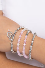 Load image into Gallery viewer, Heart-struck Haute - Pink bracelet