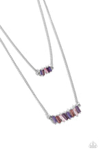 Load image into Gallery viewer, Easygoing Emeralds - Purple necklace