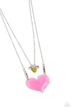 Load image into Gallery viewer, Heart-Racing Recognition - Pink necklace