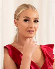 Load image into Gallery viewer, Fiercely Free-Falling - White earrings