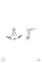 Load image into Gallery viewer, Metal Origami - Silver earrings