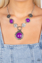 Load image into Gallery viewer, Poppy Persuasion - purple - necklace