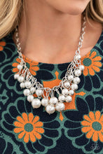 Load image into Gallery viewer, Powerhouse Pose - white - Life of the party necklace
