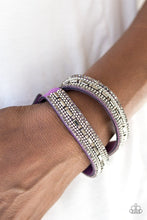 Load image into Gallery viewer, Shimmer and Sass - purple -bracelet