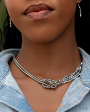 Load image into Gallery viewer, Mismatched Mirage - Silver Necklace
