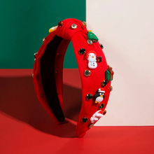 Load image into Gallery viewer, Christmas Blingy Headband Red Boutique HA
