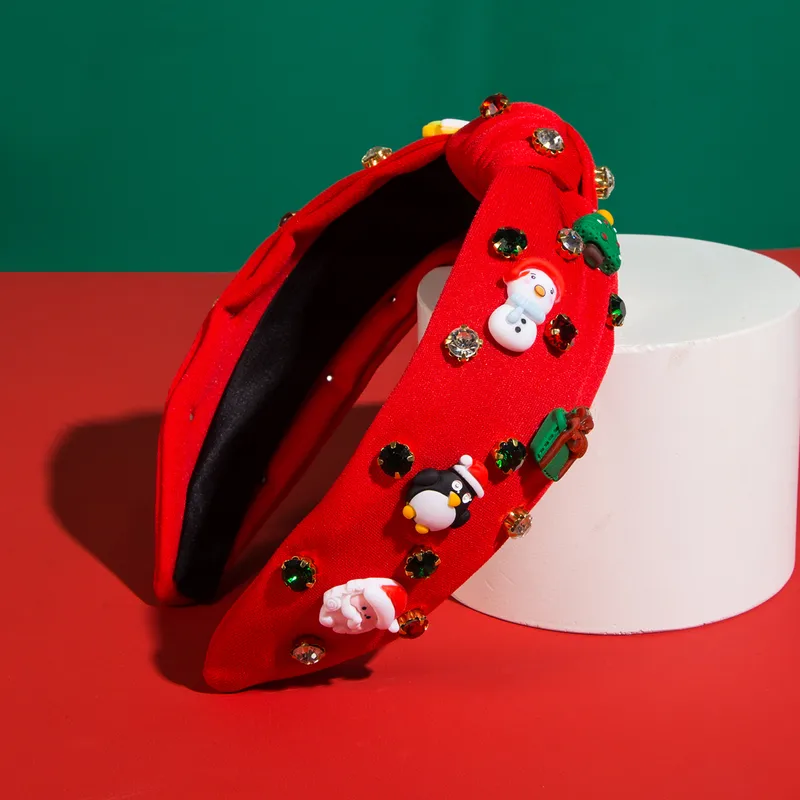 Christmas Blingy Headband Red Boutique HA