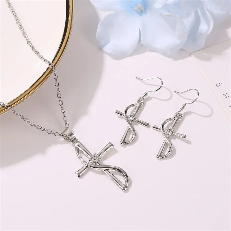 Silver Cross Jewelry Set Boutique NL
