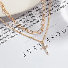 Load image into Gallery viewer, Multilayered Gold Cross Boutique NL
