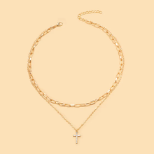 Load image into Gallery viewer, Multilayered Gold Cross Boutique NL
