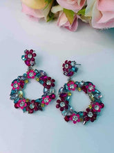 Load image into Gallery viewer, Wreathed in Wildflowers - multi earrings
