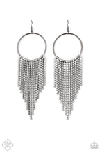 Load image into Gallery viewer, Streamlined Shimmer - Black Earrings
