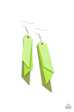 Load image into Gallery viewer, Suede Shade - Green earrings
