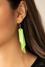Load image into Gallery viewer, Suede Shade - Green earrings

