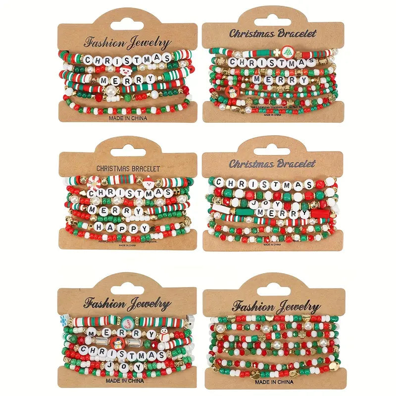 Christmas Beaded Stacks Boutique BR