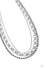 Load image into Gallery viewer, Tasteful Tiers - Green necklace
