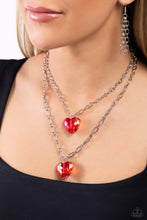 Load image into Gallery viewer, Layered Love - Red necklace
