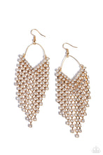 Load image into Gallery viewer, V Fallin - Gold Earrings
