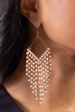 Load image into Gallery viewer, V Fallin - Gold Earrings
