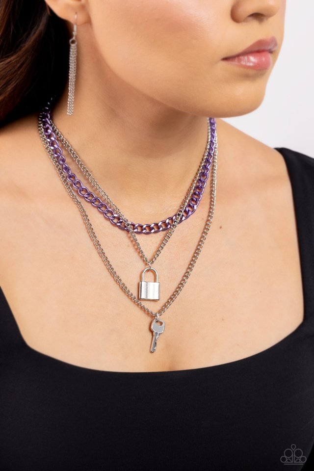 Locked Labor - Purple necklace +1Mystery piece