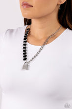 Load image into Gallery viewer, LOCK and Roll - Black Necklace
