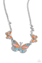 Load image into Gallery viewer, The FLIGHT Direction - Orange Necklace Paparazzi Accessories

