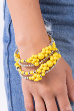 Load image into Gallery viewer, Compelling Clouds - Yellow bracelet
