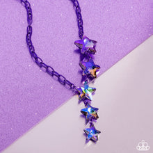 Load image into Gallery viewer, Star-Crossed Sparkle - Purple necklace
