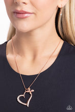 Load image into Gallery viewer, Half-Hearted Haven - Copper necklace
