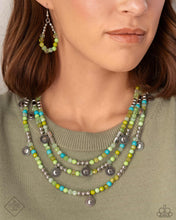 Load image into Gallery viewer, Piquant Pattern - Green necklace
