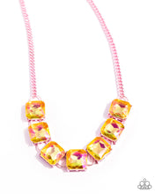 Load image into Gallery viewer, I SQUARE to Secrecy - Pink necklace
