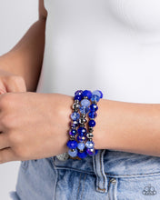 Load image into Gallery viewer, Stack of GLASS - Blue bracelet
