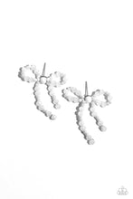 Load image into Gallery viewer, The BOW Must Go On - White earrings

