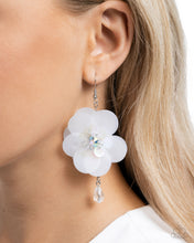 Load image into Gallery viewer, Oversized Opulence - White earrings
